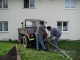 Ortsans�ssiger Unimogunternehmer in Aktion